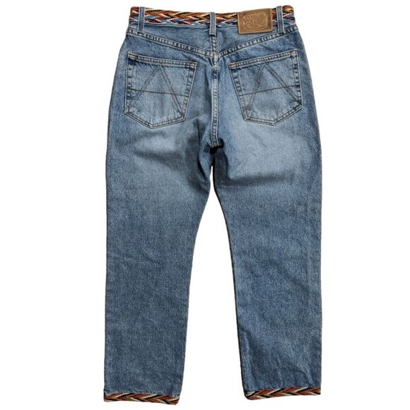 Rare VTG Y2K A.B.S Allen Schwartz Women's Embellished Western Ankle Jeans Sz 8 - Picture 2 of 10